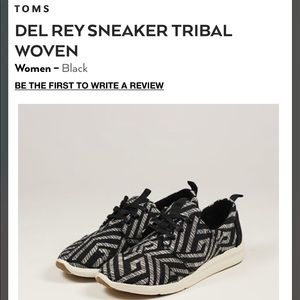 Toms Black Tribal Woven Sneaker